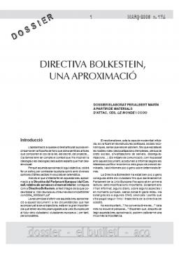 Directiva Bolkestein, una aproximació