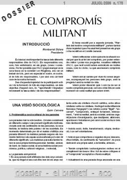 El compromís militant