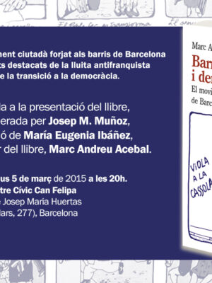 Invitació ‘Barris, veïns i democràcia’