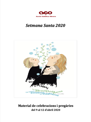 Llibret de celebracions i pregàries de Setmana Santa 2020