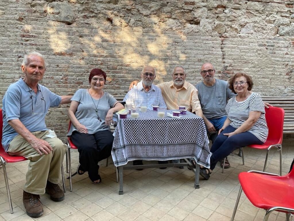 En Tano amb militants de l'ACO del Vallès Oriental.