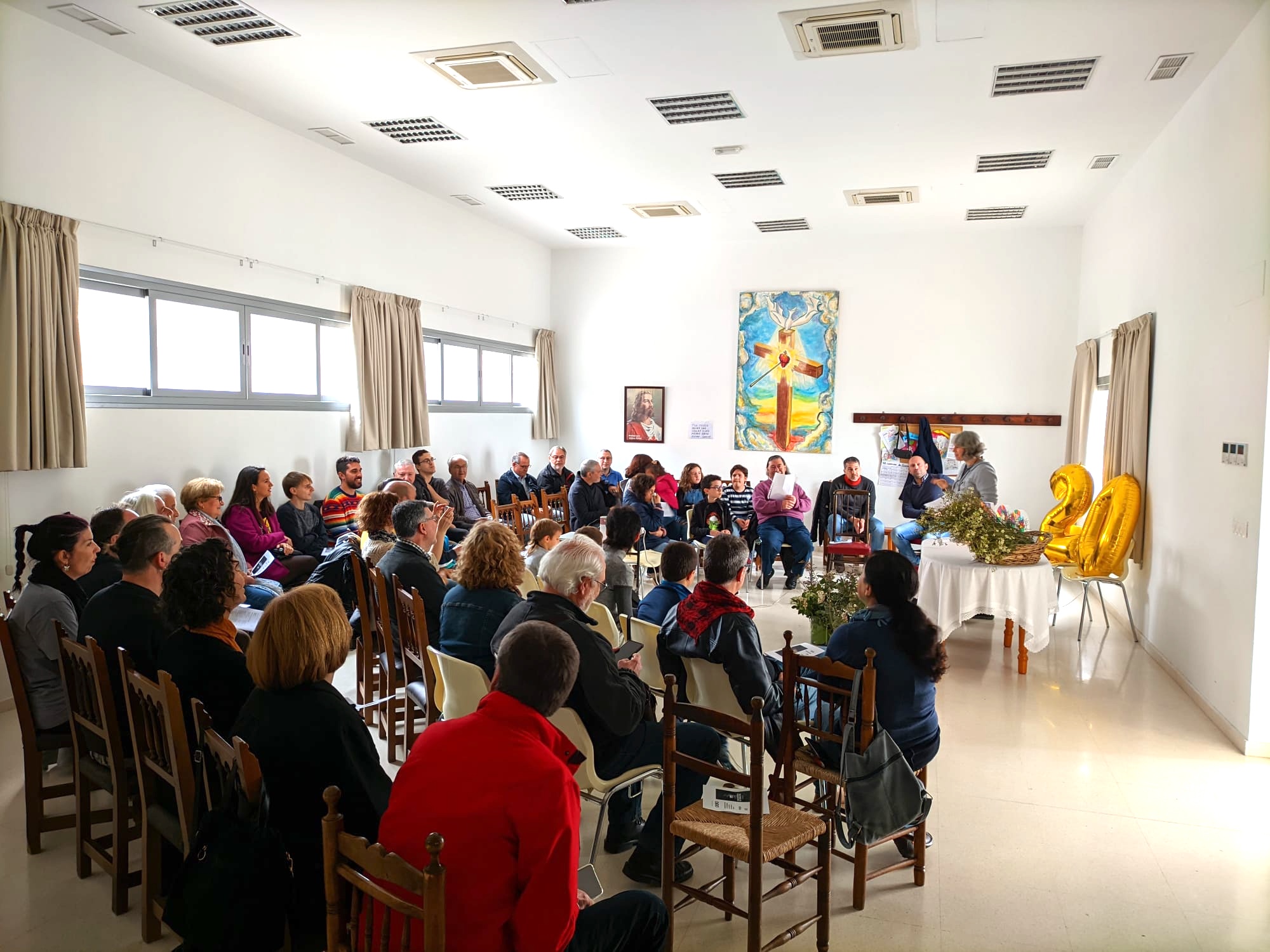 Celebració a la parròquia de les Santas Margaritas.