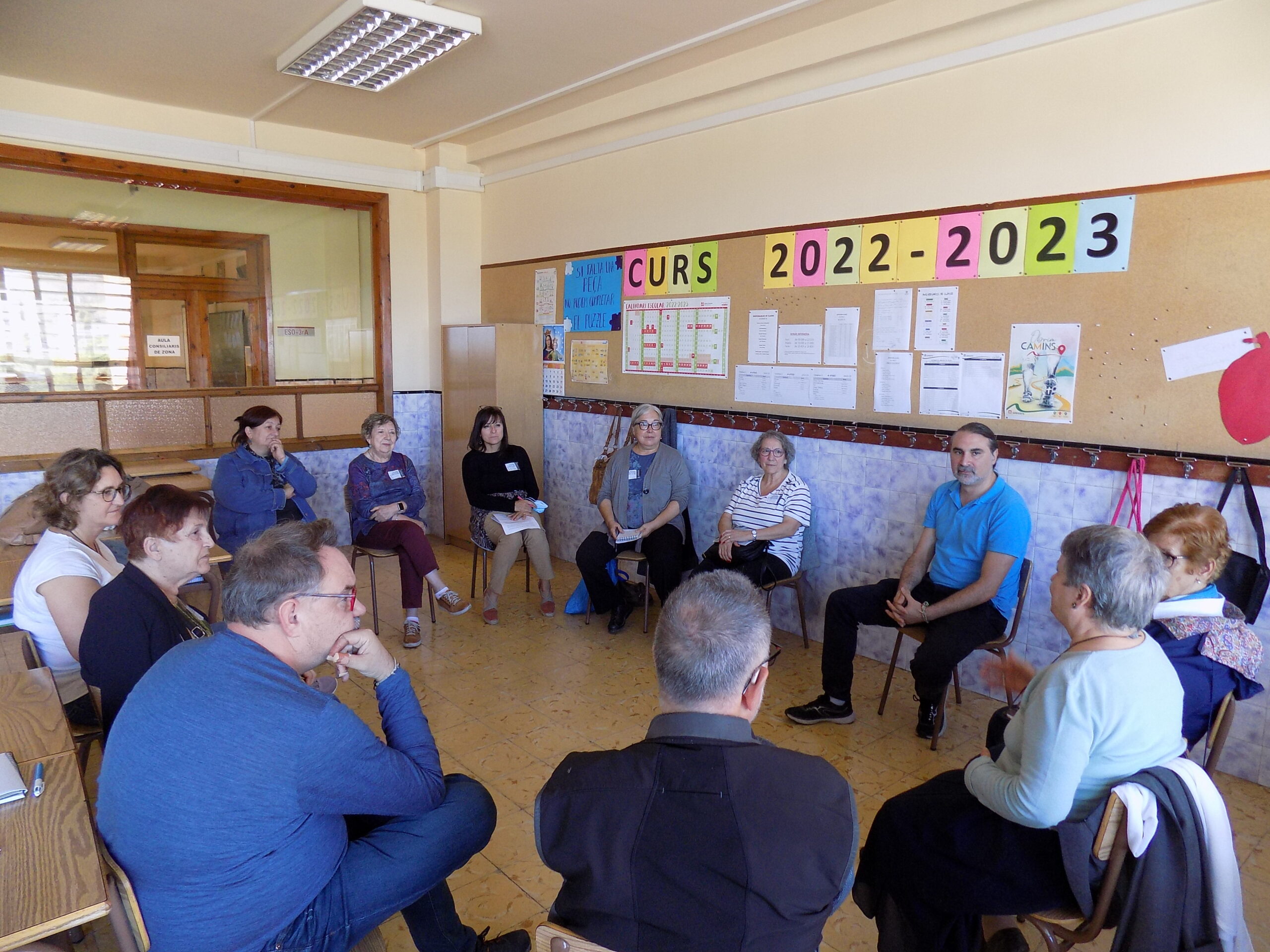 Treball de grups en la Jornada General del curs passat.