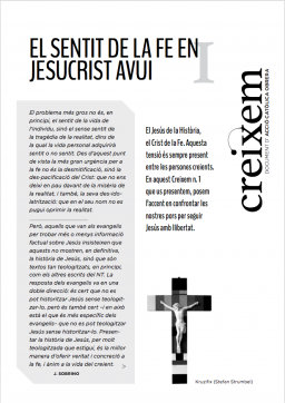 Creixem n. 1: El sentit de la fe en Jesucrist avui