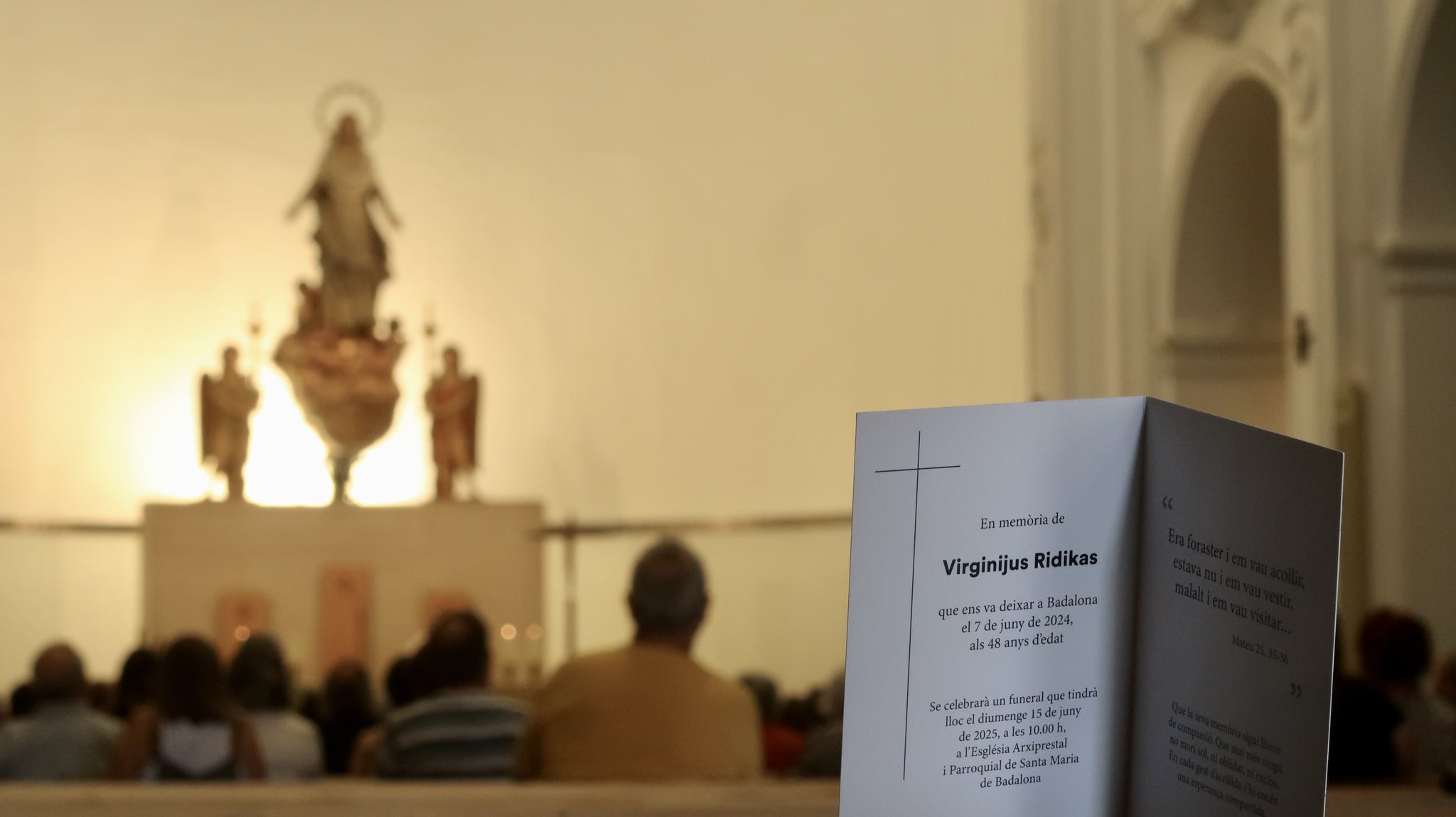 Virginijus Ridikas, exemple de la dignitat incontestable de tot ésser humà