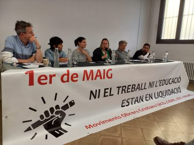Un Primer de Maig per reivindicar una educació pública de qualitat