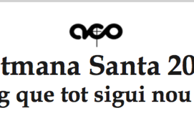 Pistes per viure la Setmana Santa 2017