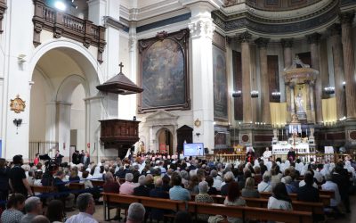 Els preferits de Jesús, protagonistes en la visita del papa Lleó a la parròquia de Sant Agustí