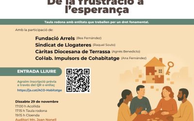 L’ACO organitza una taula rodona sobre l’habitatge, a Sabadell