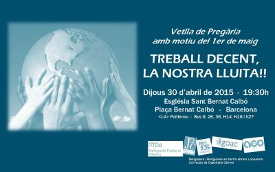 Vetlla de pregària Primer de Maig POB